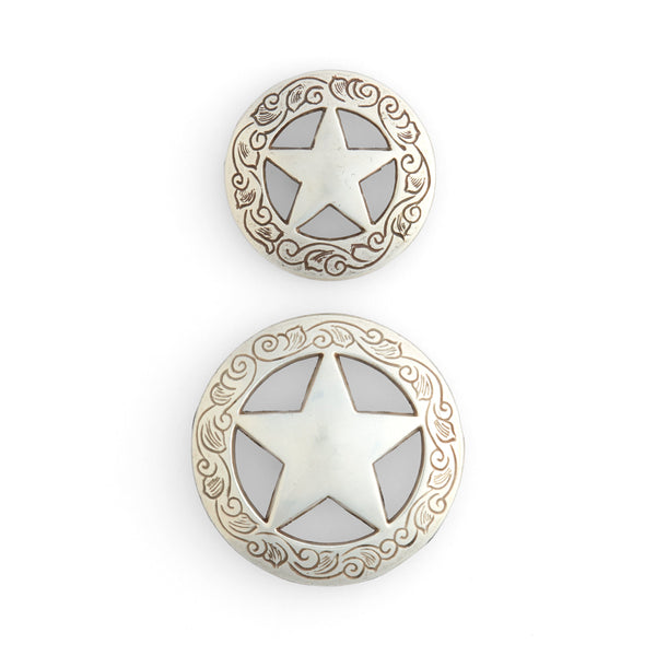 Texas Star Engraved Conchos — Tandy Leather, Inc.