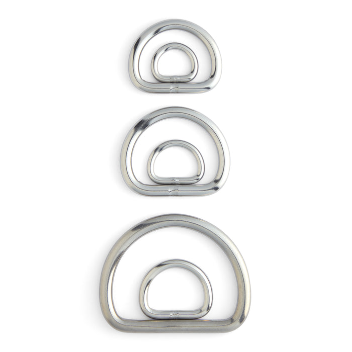 Welded Steel Rings, Rustproof 304 Stainless Steel 45mm Steel Ring Multi  Purpose Welded Ring for Diving Pet Accessory 45mm