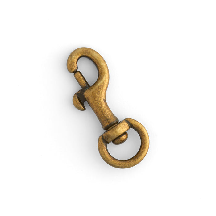 Swivel Eye Bolt Snaps Antique Brass from Tandy Leather