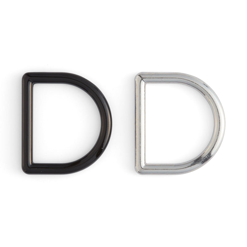 Anillos en D sólidos decorativos