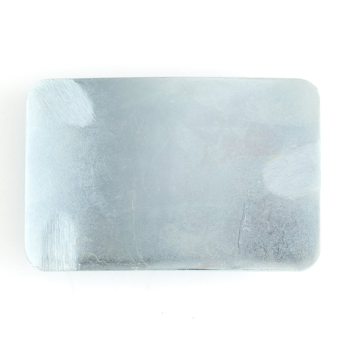 Hebilla rectangular en blanco
