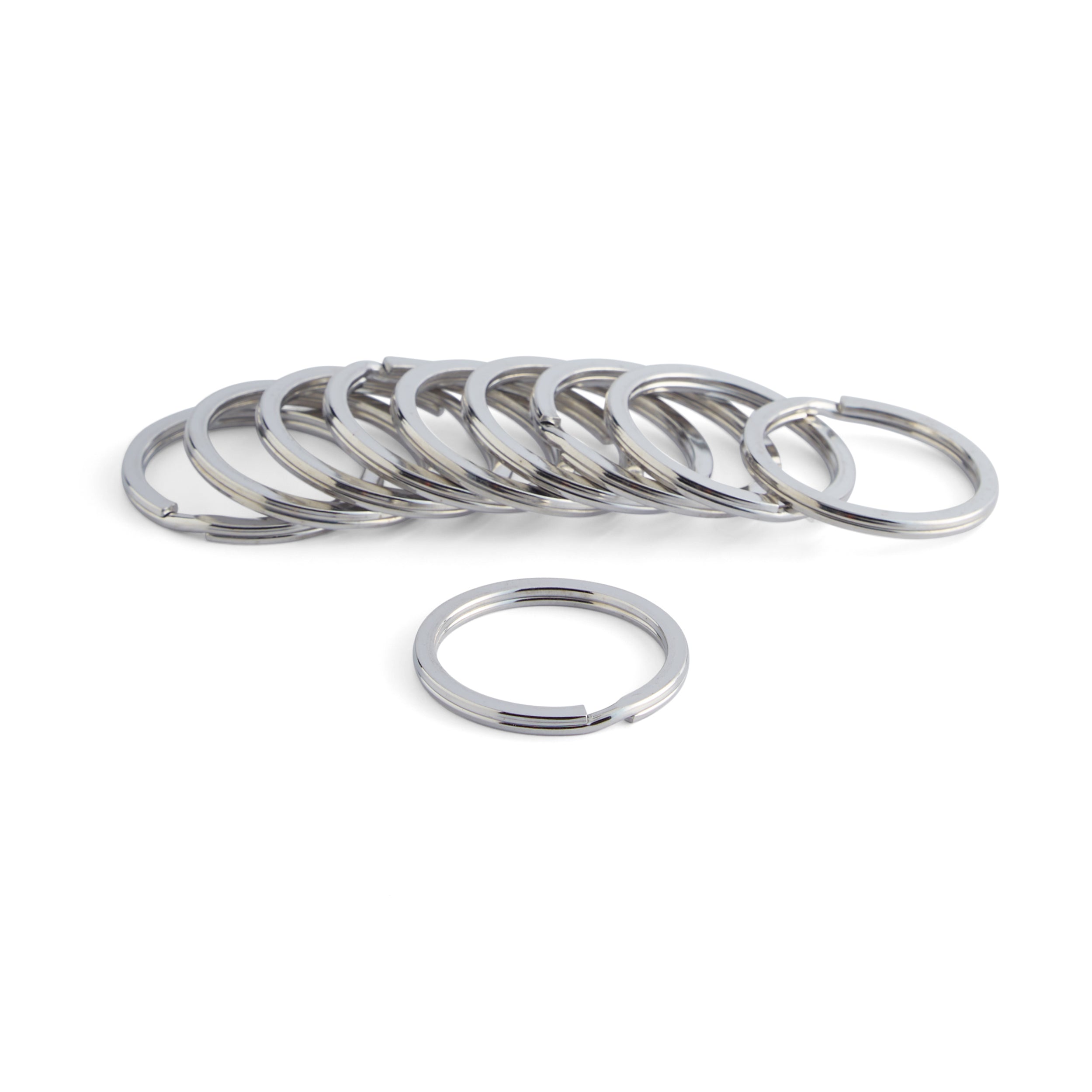 Flat Key Ring Nickel Free Plate 10 Pack — Tandy Leather, Inc.
