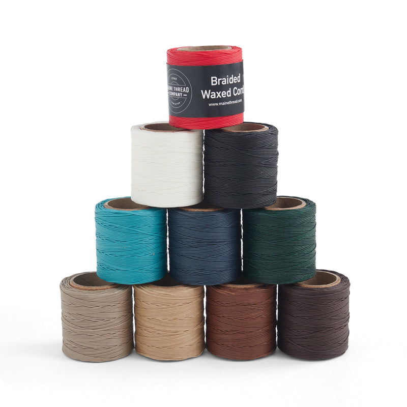 Maine Thread Company Cordon tressé ciré en poly