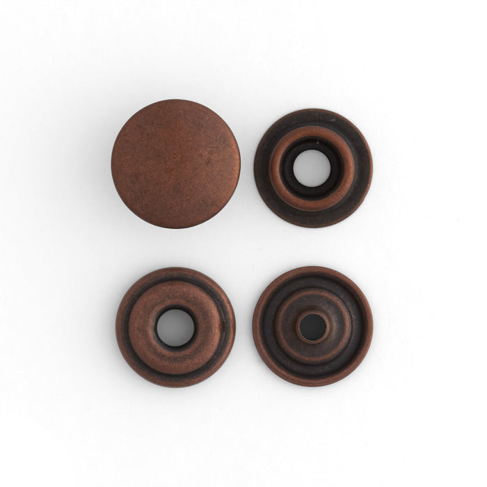 Line 24 Long Post Metal Snaps, 203 Metal Snap Buttons for Heavy Duty Thick  Fabrics, Leather, and Canvas Marine Grade 