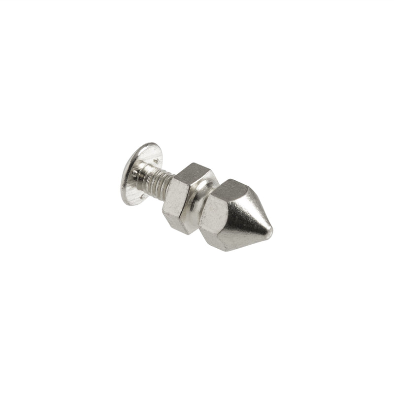 Solid Brass Spiked Rivet Screwback 10 Pack