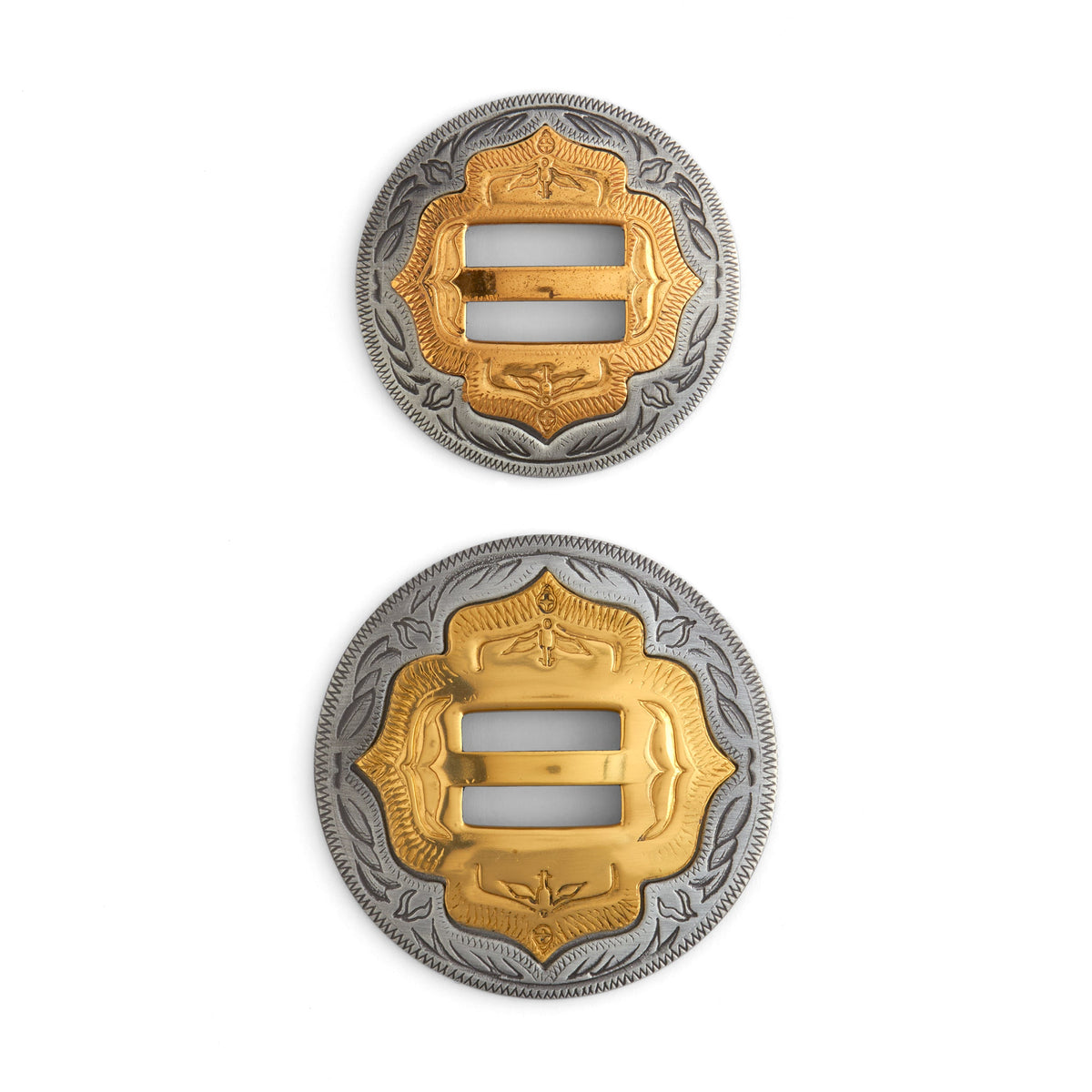 Boutons sculptés en forme d'étoile dorée rétro, boutons Conchos Boutons sculptés en forme d'étoile dorée rétro, boutons Conchos