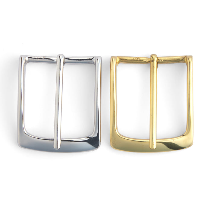 Solid Brass Belt Buckle 32 mm - Chrome Plated