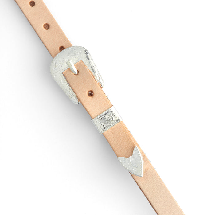 Hatband Buckle Set Silver