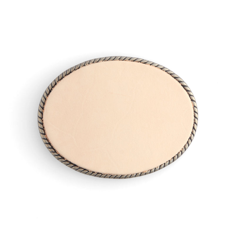 Leather Buckle Insert Oval