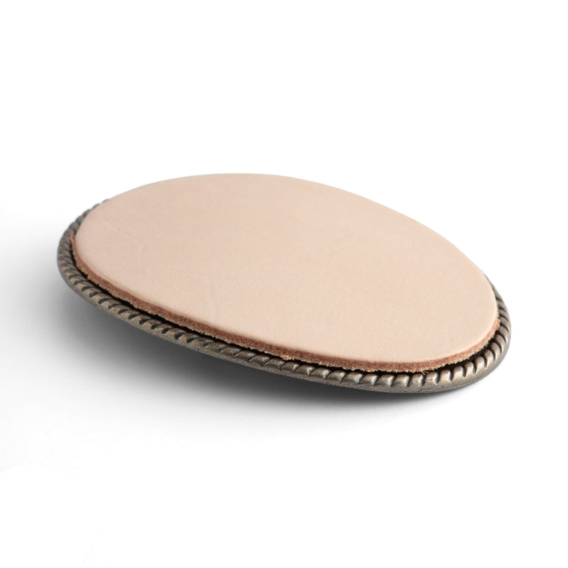 Leather Buckle Insert Oval