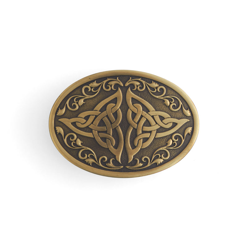 Celtic Triangle Knot Trophy Buckle
