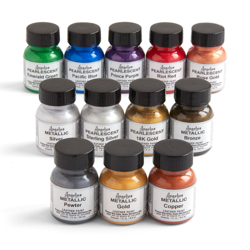 Pintura Metálica y Nacarada para Cuero Angelus 29.5 ml