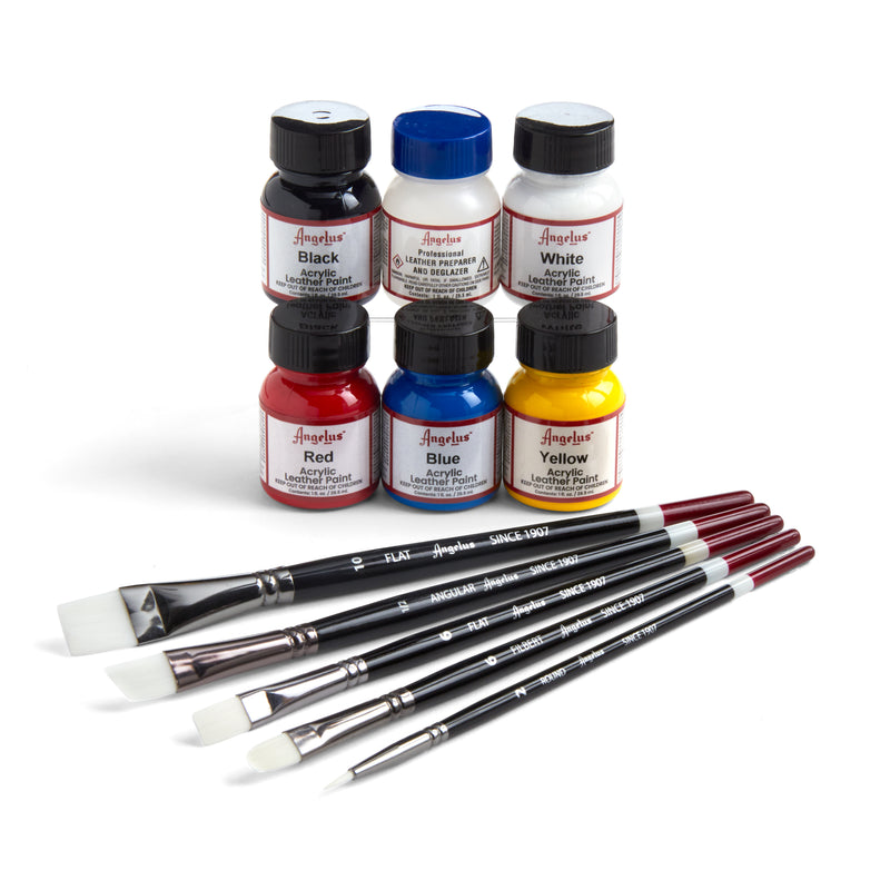 Kit básico de pintura para cuero Angelus