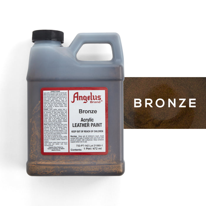 Angelus Acrylic Leather Paint - Dark Brown, 1 oz