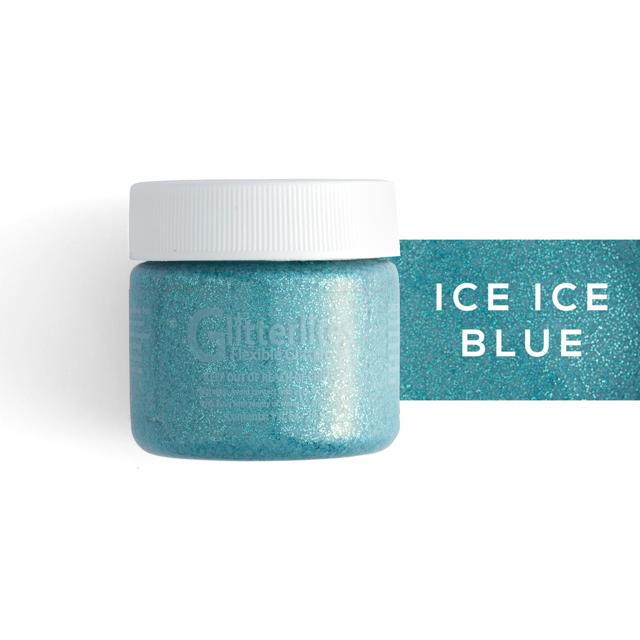 Angelus Glitterlites Farbe – Eisblau, 1 Oz (30 Ml), Für Leder & Vinyl, Made In USA