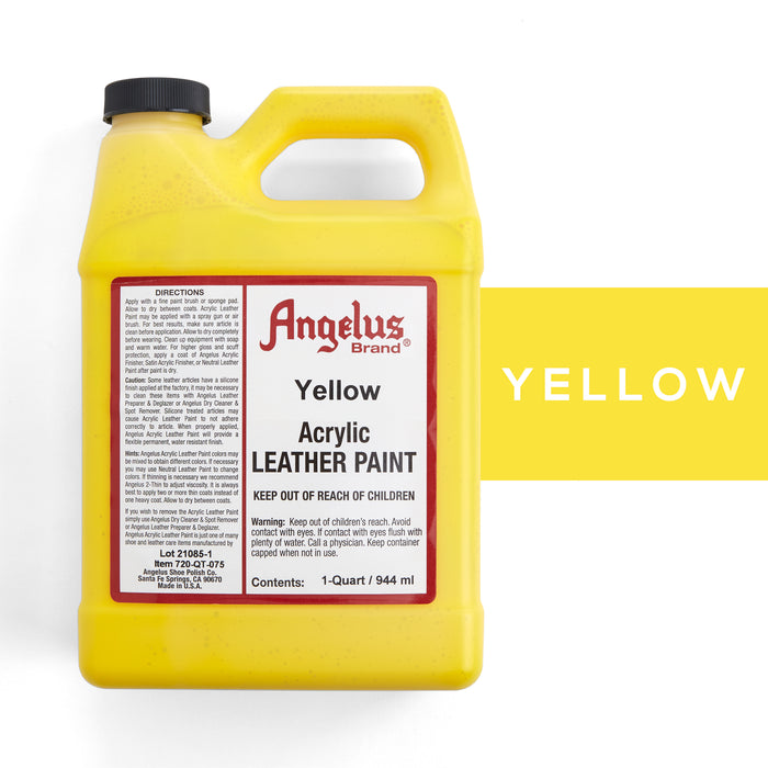 Angelus Leather Paint 32 fl. oz. Yellow from Tandy Leather