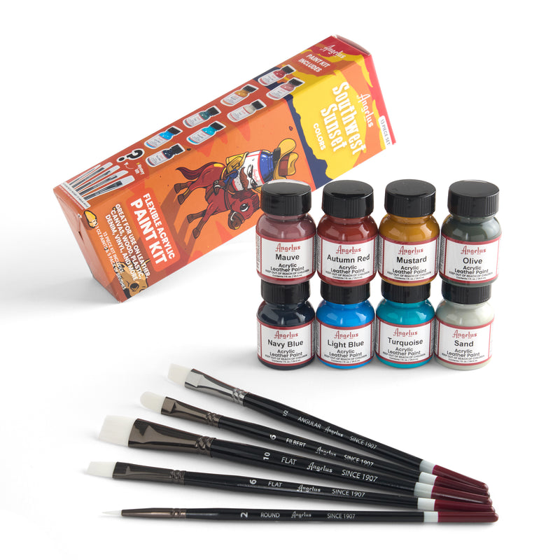 Set de Pinturas de Cuero Angelus Suroeste Atardecer