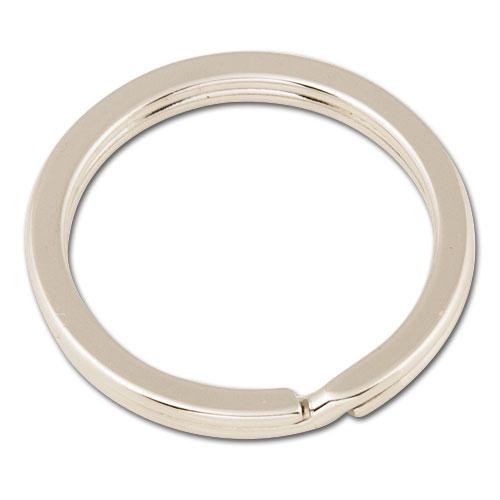 Porte-clés plat plaque sans nickel paquet de 10