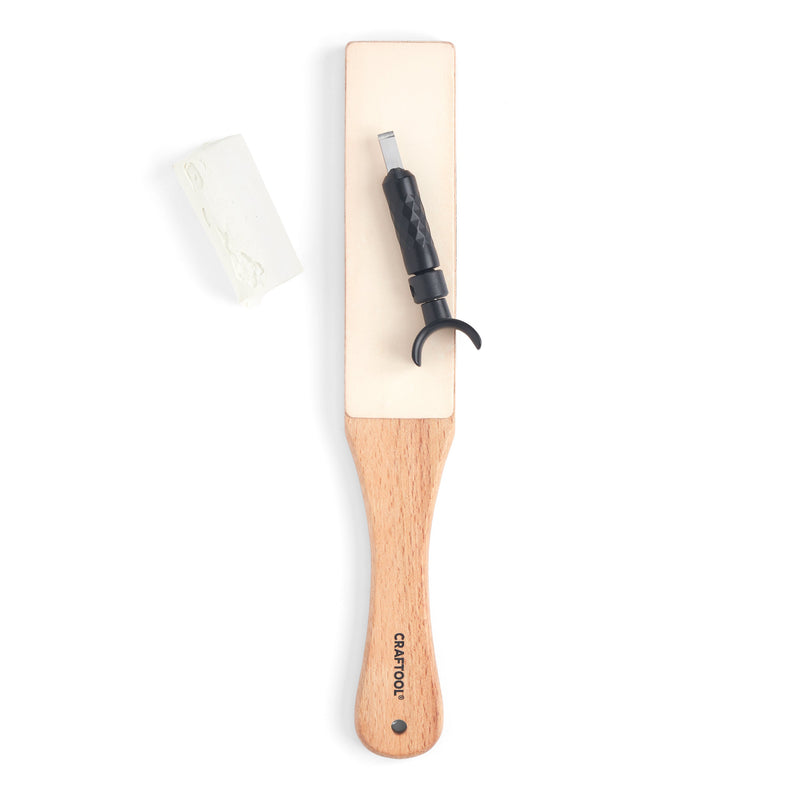 Craftool® Leather Strop with Wood Handle