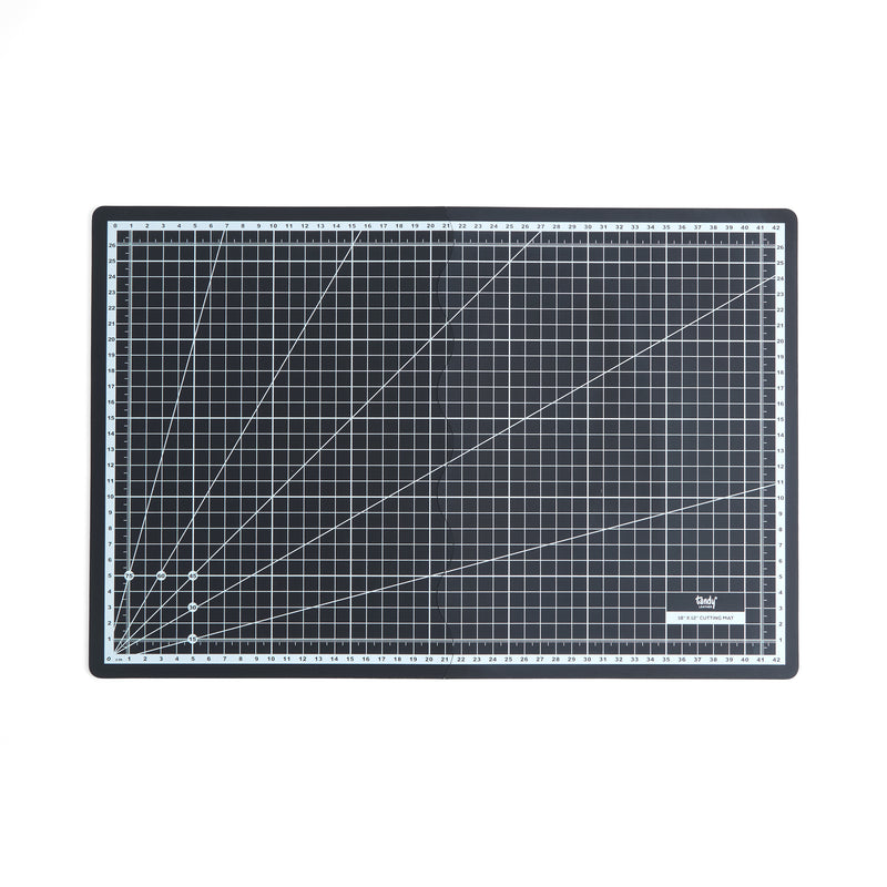 Tapis de découpe pliant quadrillé