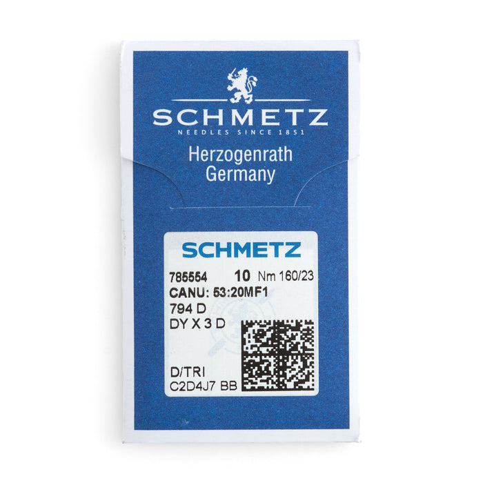 Schmetz 794 D Aiguilles pour machine à coudre, paquet de 10