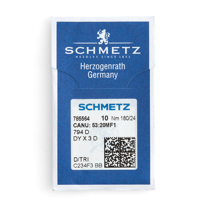 Schmetz 794 D Aiguilles pour machine à coudre, paquet de 10