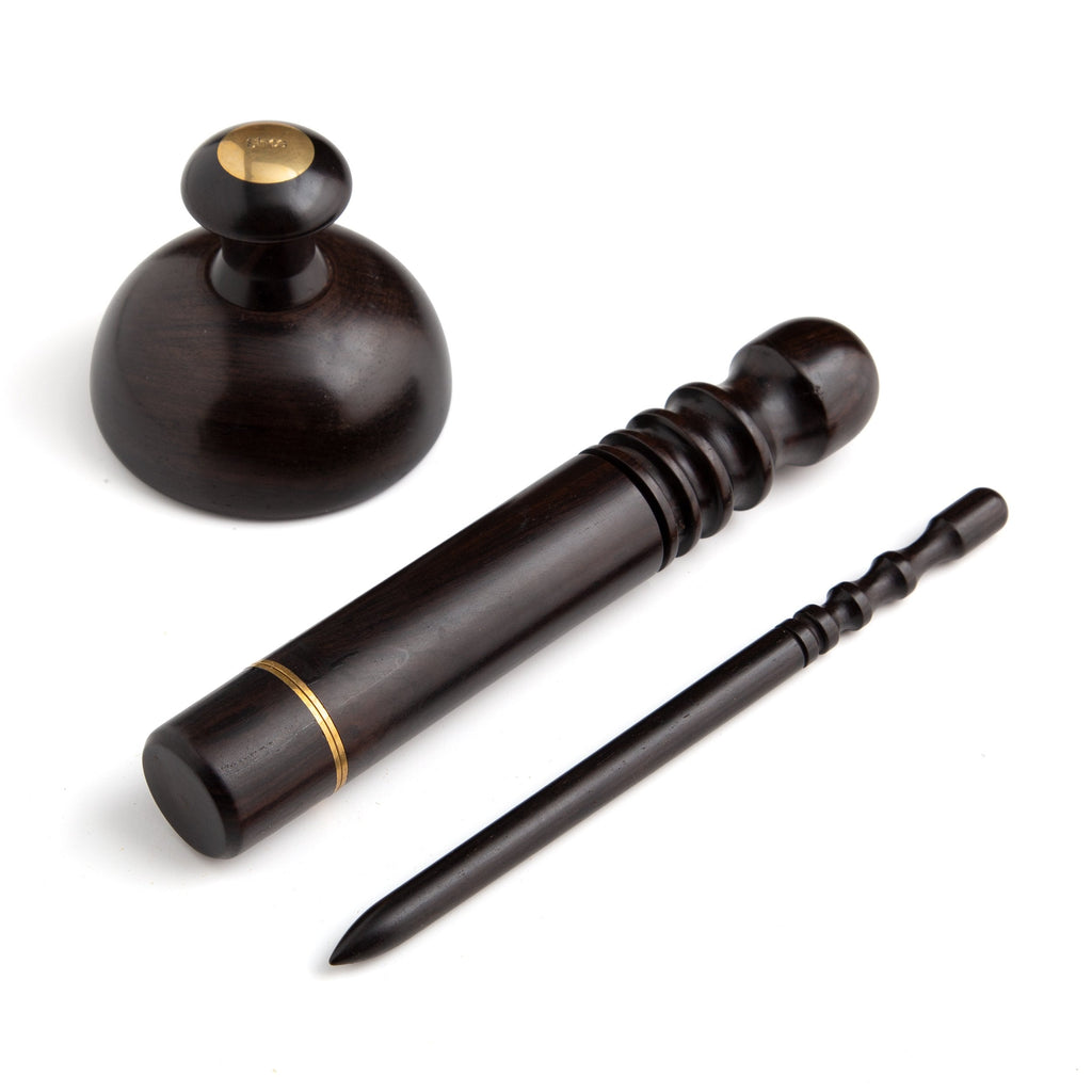 Leather Burnishing Tool - Small Blackwood Wooden Edge Burnisher For Rotary Tools, Drills, Or Lathes - For Leather Craft Edges, Belts, Sheaths
