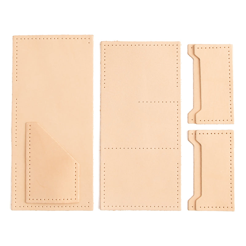 Cartera clásica de piel con tres pliegues, paquete de 10