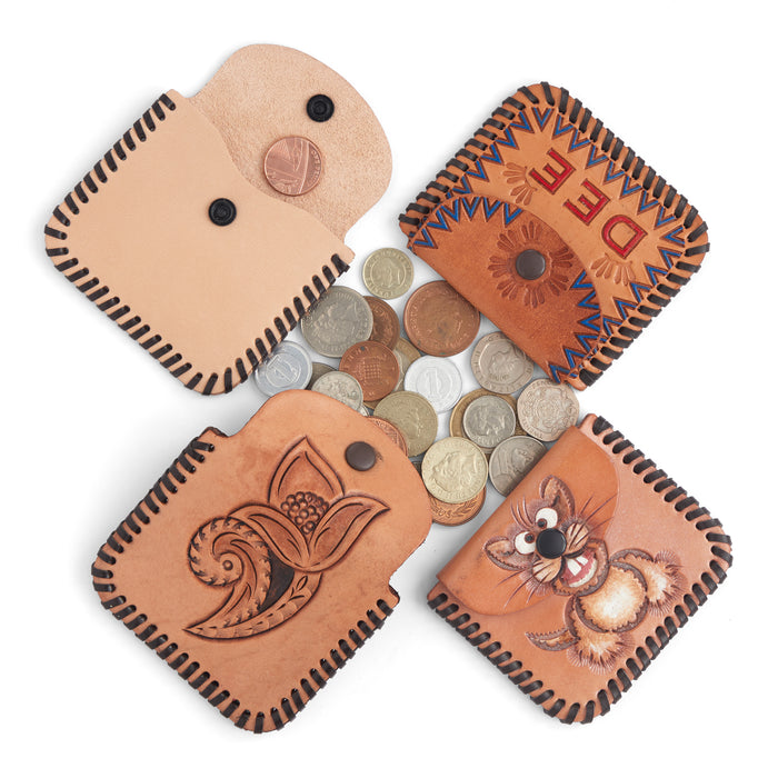 Small Change Coin Purse Leather Pack of 10