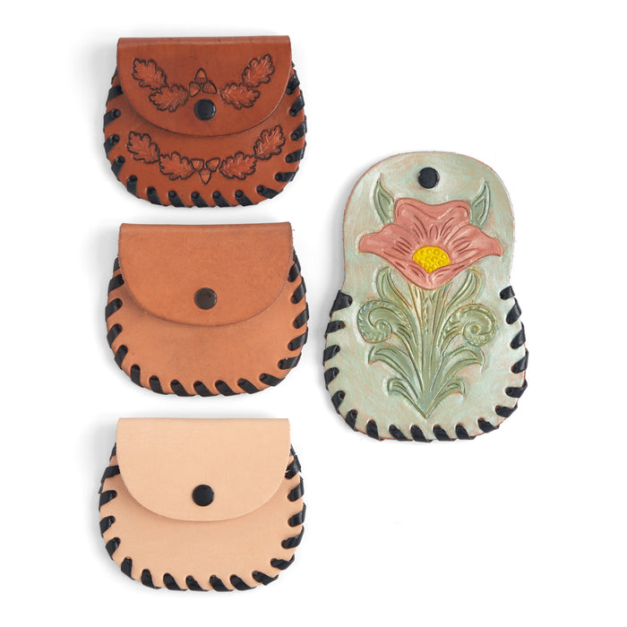 Pocket Coin Holder Leather Pack of 10