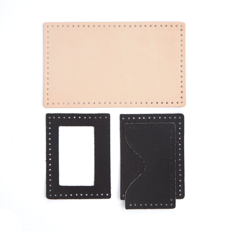 Cartera de piel para identificación, paquete de 10