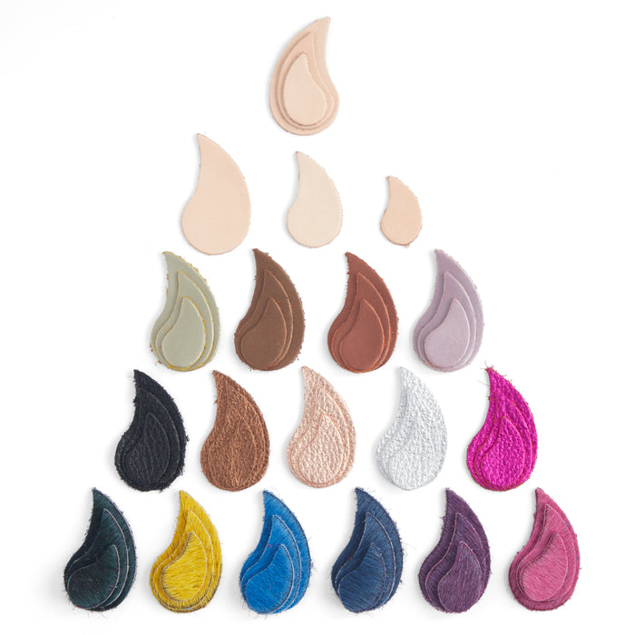 Lot de 60 mini formes incurvées en forme de larme