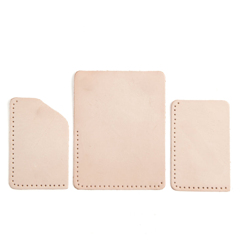 Estuche para tarjetas Snap de cuero, paquete de 10
