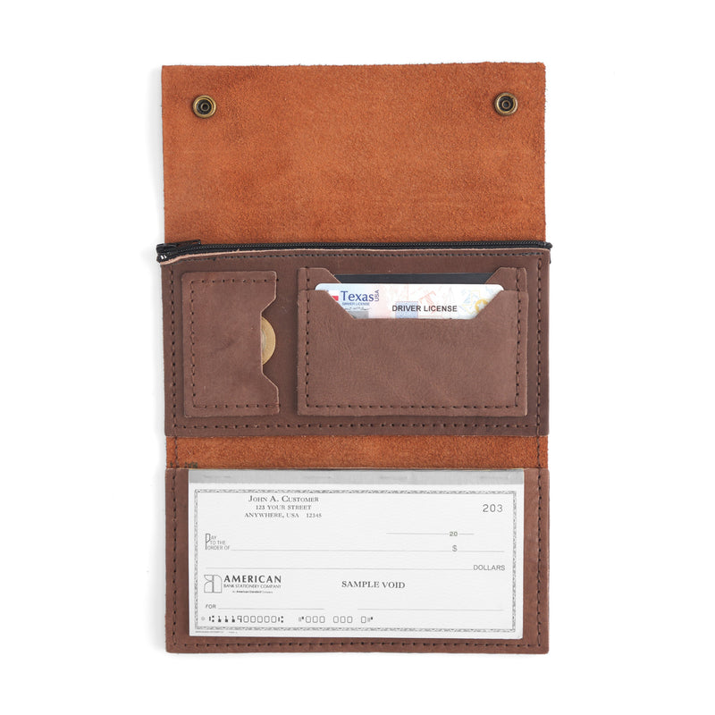 Cartera Bison Surveyor de piel, paquete de 10