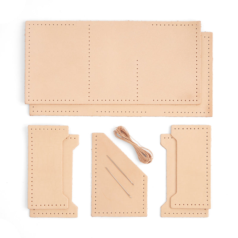 Cartera clásica de piel con tres pliegues, paquete de 10