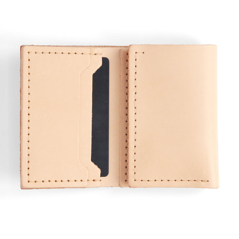 Cartera clásica de piel con tres pliegues, paquete de 10