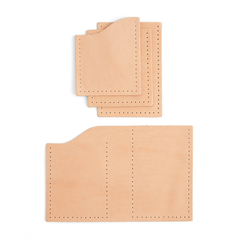 Cartera minimalista clásica de piel, paquete de 10