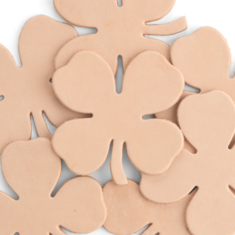 44214-02 GRANDES FORMES TRÈFLE 10 PIÈCES CUIR SEULEMENT