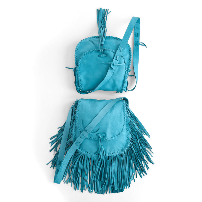 Patrón de papel para bolso con flecos de Janis