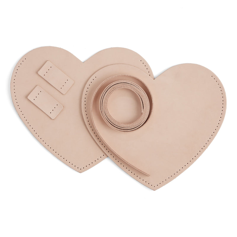 Sac bandoulière coeur en cuir paquet de 10