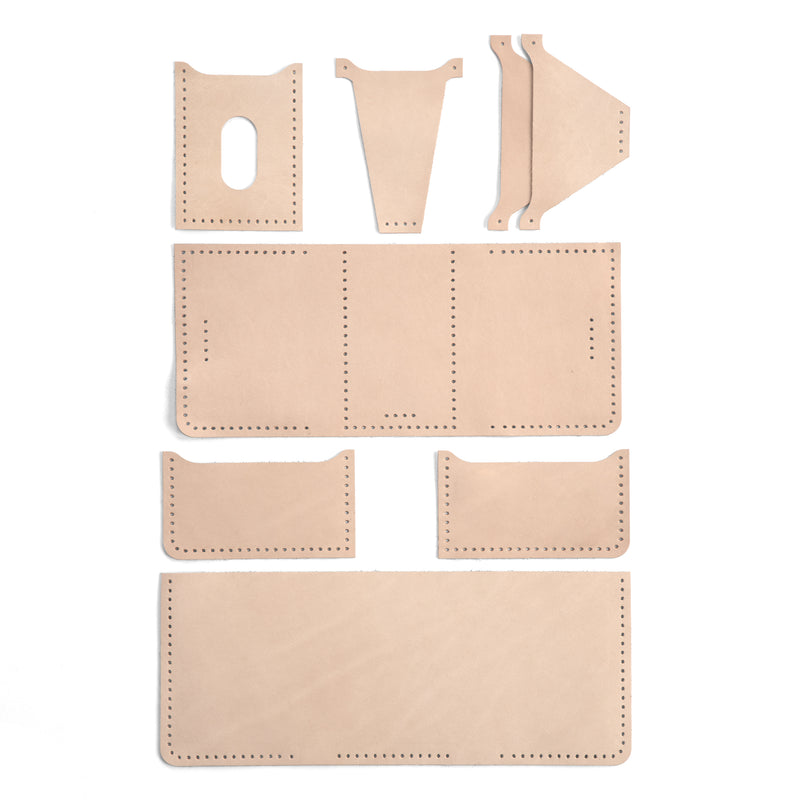 Portefeuille à trois volets Dillon en cuir, lot de 10
