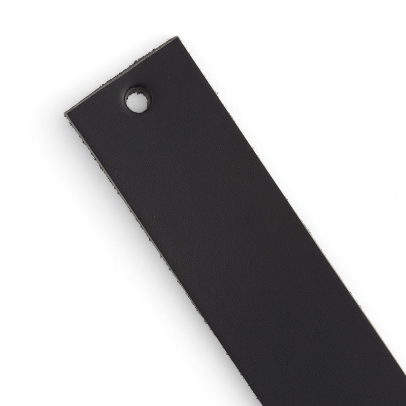 Veg-Tan Cowhide Strip Black