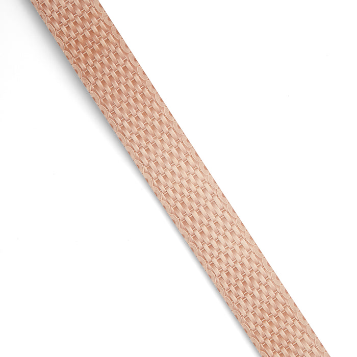 Basketweave Embossed Belt Blank