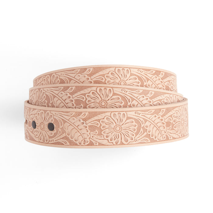 Sheridan Floral Embossed Belt Blank