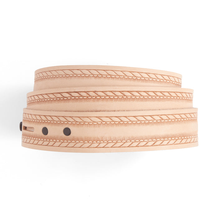 Rope Edge Embossed Belt Blank