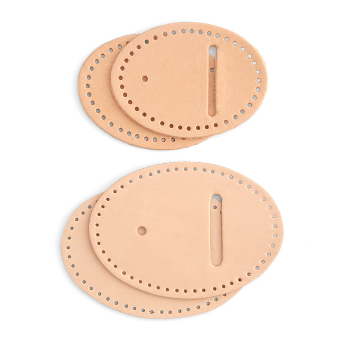 Punched Oval Buckle Leather