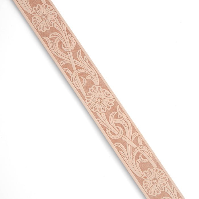 Running Floral Embossed Belt Blank