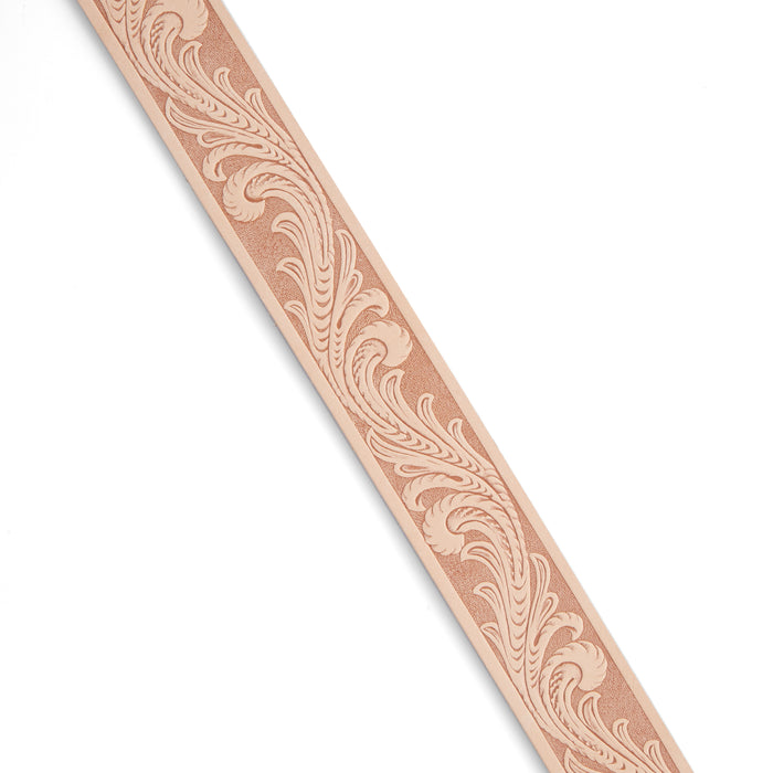 Floral Vine Embossed Belt Blank