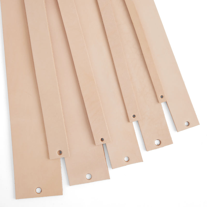 Veg-Tan Cowhide Strip Natural