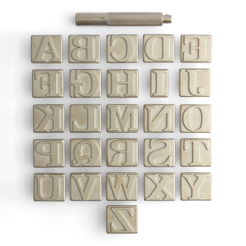 Craftool® Serif Alphabet Stamp Set